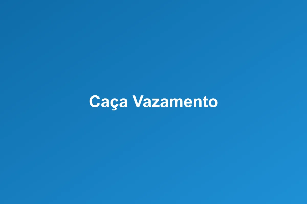 Caça-vazamento de Gás em Natal